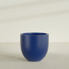 Alzira Large Round Fiberglass Planter - 36 in x 36 in x 34 in - Matte Cobalt Blue - Matte Cobalt Blue,36 in x 36 in x 34 in