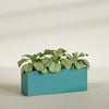 Miami Extra Large Narrow Rectangle Fiberglass Planter - 48 in x 12 in x 18 in - Satin Sea Foam - Satin Sea Foam,48 in x 12 in x 18 in