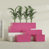 Torino Extra Large Wide Rectangle Fiberglass Planter - 60 in x 24 in x 18 in - Gloss Pink Violet - Gloss Pink Violet,60 in x 24 in x 18 in