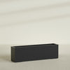 Miami Extra Large Narrow Rectangle Fiberglass Planter - 60 in x 12 in x 18 in - Matte Black - Matte Black,60 in x 12 in x 18 in
