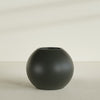 Globe Large Sphere Fiberglass Planter - 36 in x 36 in x 30 in - Matte Charcoal - Matte Charcoal,36 in x 36 in x 30 in