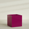 Montroy Extra Large Cube Square Fiberglass Planter - 60 in x 60 in x 60 in - Gloss Eggplant - Gloss Eggplant,60 in x 60 in x 60 in