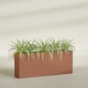 Hollywood Extra Large Narrow Rectangle Fiberglass Planter - 60 in x 12 in x 24 in - Matte Terracotta - Matte Terracotta,60 in x 12 in x 24 in