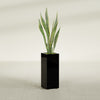 Perth Large Tall Rectangle Fiberglass Planter - 16 in x 16 in x 42 in - Gloss Black - Gloss Black,16 in x 16 in x 42 in
