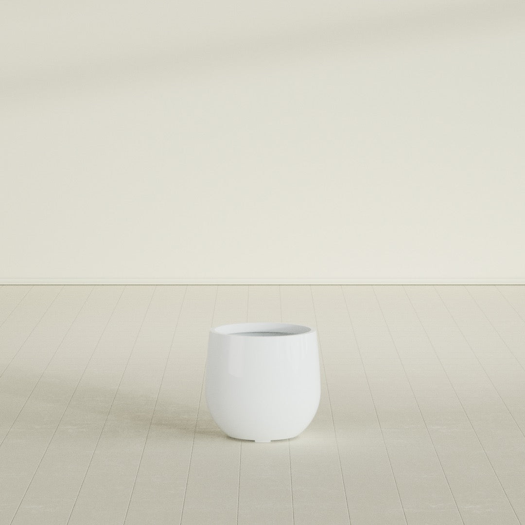 Westfield - 15in diam. x 14in - Matte White - Matte White,15 in diam. x 14 in H