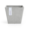Rotterdam Small Square Planter - 15.75 in x 15.75 in x 13.75 in - Planter + Watering System - White Grey - White Grey,15.75 in x 15.75 in x 13.75 in,Planter + Watering System