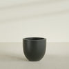Alzira Large Round Fiberglass Planter - 30 in x 30 in x 28 in - Matte Charcoal - Matte Charcoal,30 in x 30 in x 28 in