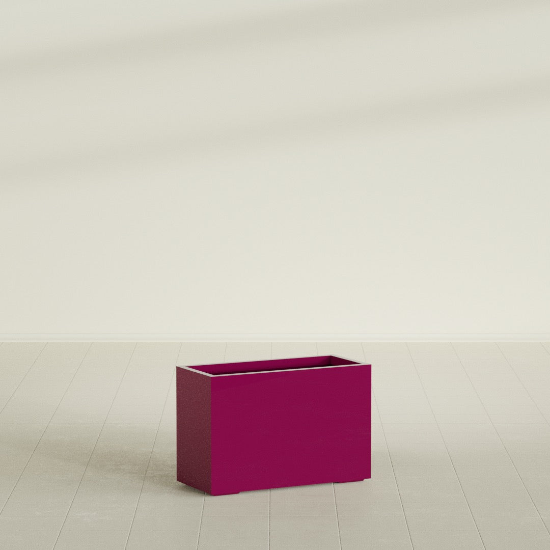 Tolga Large Rectangle Fiberglass Planter - 36 in x 16 in x 24 in - Gloss Eggplant - Gloss Eggplant,36 in x 16 in x 24 in