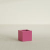Montroy Small Cube Square Fiberglass Planter - 16 in x 16 in x 16 in - Gloss Pink Violet - Gloss Pink Violet,16 in x 16 in x 16 in