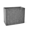 Semplito Rectangular Planter – Concrete Stone Finish – Fiberglass Indoor/Outdoor and Weather-Resistant Large Planter (39.5" L x 19.75" W x 31.5" H Exterior, 39" L x 19.3" W Interior) - Concrete Stone,39.3 in x 19.7 in x 31.5 in