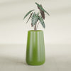 Saigon Large Tapered Round Planter - 16 in x 21 in x 36 in - Satin Green - Satin Green,16.4 in x 20.7 in x 36 in