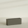 Tolga Extra Large Long Rectangle Fiberglass Planter - 60 in x 16 in x 24 in - Matte Bronze - Matte Bronze,60 in x 16 in x 24 in