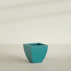 Lima Medium Tapered Square Fiberglass Planter - 20 in x 20 in x 20 in - Satin Sea Foam - Satin Sea Foam,20 in x 20 in x 20 in