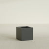Montroy Medium Cube Square Fiberglass Planter - 20 in x 20 in x 20 in - Matte Charcoal - Matte Charcoal,20 in x 20 in x 20 in