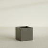 Montroy Medium Cube Square Fiberglass Planter - 28 in x 28 in x 28 in - Matte Bronze - Matte Bronze,28 in x 28 in x 28 in