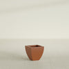 Lima Small Tapered Square Fiberglass Planter - 12 in x 12 in x 12 in - Matte Terracotta - Matte Terracotta,12 in x 12 in x 12 in
