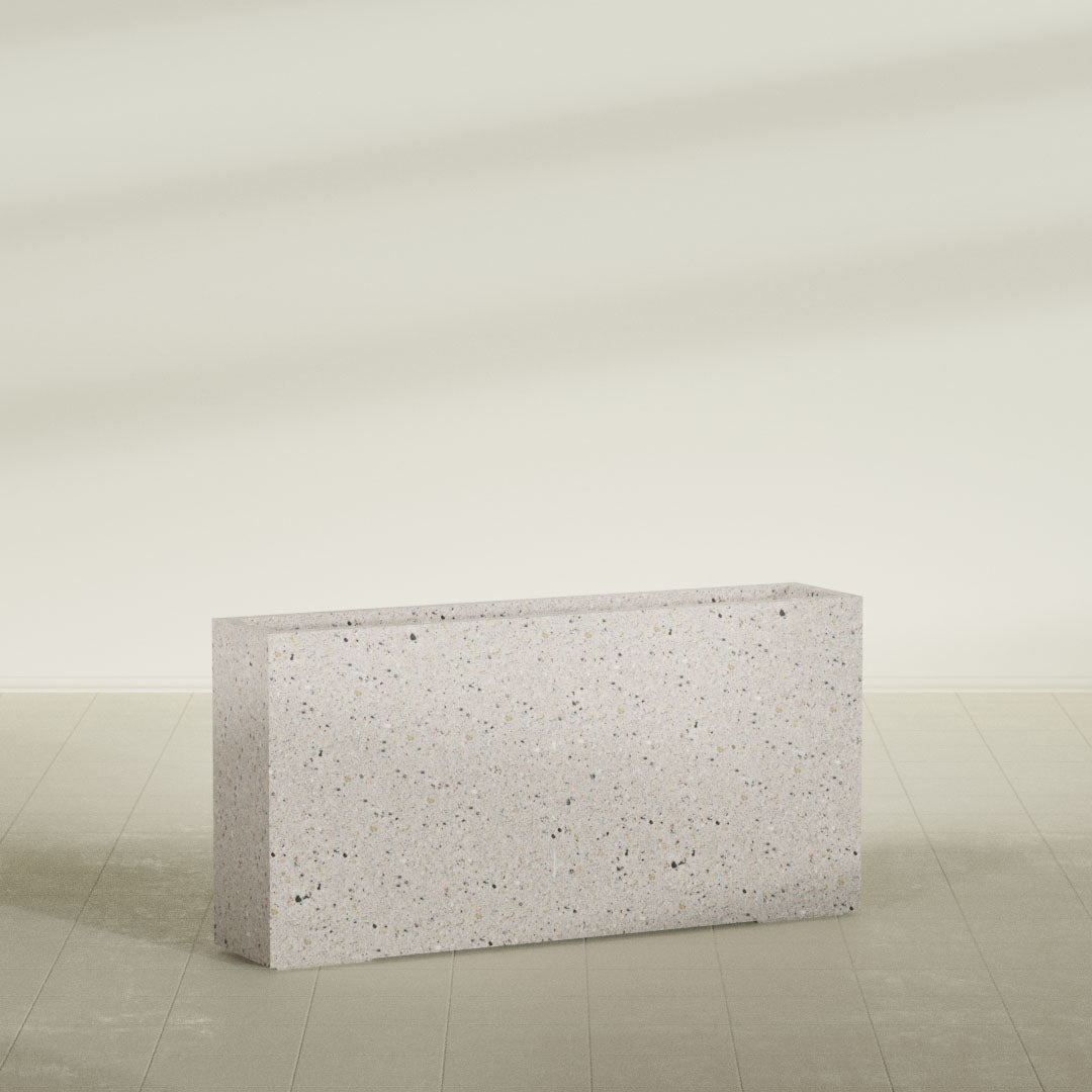 ProTone Fiberglass Premium Finish Medium Rectangle Planter - 48 in x 10 in x 24 in - StoneLight - Greystone - StoneLight - Greystone,48 in x 10 in x 24 in