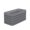 Slat Rectangle with TruDrop™ Self-Watering - 35.8in x 17.9in x 16.5in - Slate - Slate,35.8in x 17.9in x 16.5in