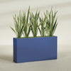Delray Extra Large Long Rectangle Fiberglass Planter - 60 in x 12 in x 32 in - Matte Cobalt Blue - Matte Cobalt Blue,60 in x 12 in x 32 in