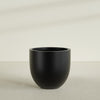 Alzira Large Round Fiberglass Planter - 36 in x 36 in x 34 in - Matte Black - Matte Black,36 in x 36 in x 34 in