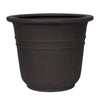 Curbside Bell Tower Round Plastic Planter - 40 in x 40 in x 29.3 in - Quarry Black - Quarry Black,40 in x 40 in x 29.3 in