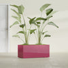 Badalona Large Tall Rectangle Fiberglass Planter - 39 in x 17 in x 17 in - Gloss Pink Violet - Gloss Pink Violet,39 in x 17 in x 17 in
