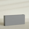 Delray Extra Large Long Rectangle Fiberglass Planter - 72 in x 12 in x 32 in - Metallic Gunmetal - Metallic Gunmetal,72 in x 12 in x 32 in