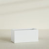 Granada Extra Large Long Rectangle Fiberglass Planter - 48 in x 24 in x 24 in - Matte White - Matte White,48 in x 24 in x 24 in