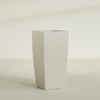 Toulan Large Tall Tapered Square Fiberglass Planter - 20 in x 20 in x 42 in - Satin Beige - Satin Beige,20 in x 20 in x 42 in
