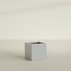 Montroy Medium Cube Square Fiberglass Planter - 24 in x 24 in x 24 in - Metallic Silver - Metallic Silver,24 in x 24 in x 24 in