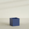 Montroy Large Cube Square Fiberglass Planter - 32 in x 32 in x 32 in - Matte Cobalt Blue - Matte Cobalt Blue,32 in x 32 in x 32 in