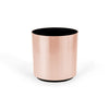 Small Round Metallic Plastic Planter - 10.5 in x 10.5 in x 10 in - Rose Gold - Rose Gold,10.5 in x 10.5 in x 10 in - Rose Gold,10.5 in x 10.5 in x 10 in