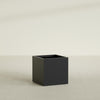 Montroy Medium Cube Square Fiberglass Planter - 28 in x 28 in x 28 in - Matte Black - Matte Black,28 in x 28 in x 28 in