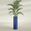 Corry Large Tall Cylinder Fiberglass Planter - 12 in x 12 in x 36 in - Matte Cobalt Blue - Matte Cobalt Blue,30 in x 30 in x 32 in