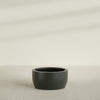Casablanca Large Round Low Bowl Fiberglass Planter - 30 in x 30 in x 15 in - Matte Charcoal - Matte Charcoal,30 in x 30 in x 15 in