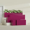 Miami Extra Large Narrow Rectangle Fiberglass Planter - 60 in x 12 in x 18 in - Gloss Eggplant - Gloss Eggplant,60 in x 12 in x 18 in