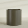 Rio Grande Large Round Fiberglass Planter - 30 in x 30 in x 32 in - Matte Bronze - Matte Bronze,30 in x 30 in x 32 in