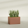 Granada Large Rectangle Fiberglass Planter - 36 in x 24 in x 24 in - Matte Terracotta - Matte Terracotta,36 in x 24 in x 24 in