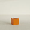 Montroy Small Cube Square Fiberglass Planter - 16 in x 16 in x 16 in - Gloss Tangerine - Gloss Tangerine,16 in x 16 in x 16 in