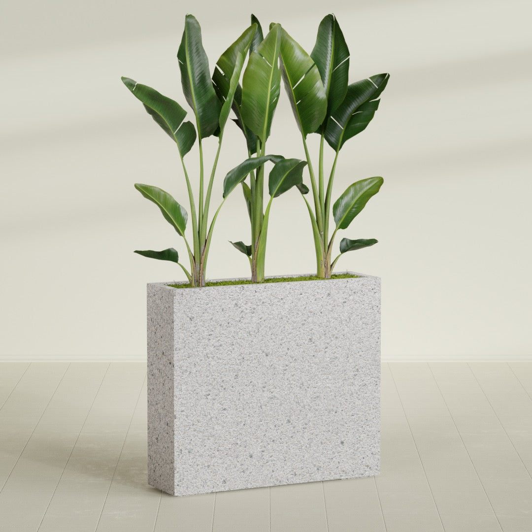 10"-Wide Rectangle - 36in x 10in x 32in - StoneLight - Greystone - StoneLight - Greystone,36 in x 10 in x 32 in