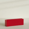 Tolga Extra Large Long Rectangle Fiberglass Planter - 72 in x 16 in x 24 in - Gloss Red - Gloss Red,72 in x 16 in x 24 in