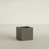 Montroy Medium Cube Square Fiberglass Planter - 20 in x 20 in x 20 in - Matte Bronze - Matte Bronze,20 in x 20 in x 20 in