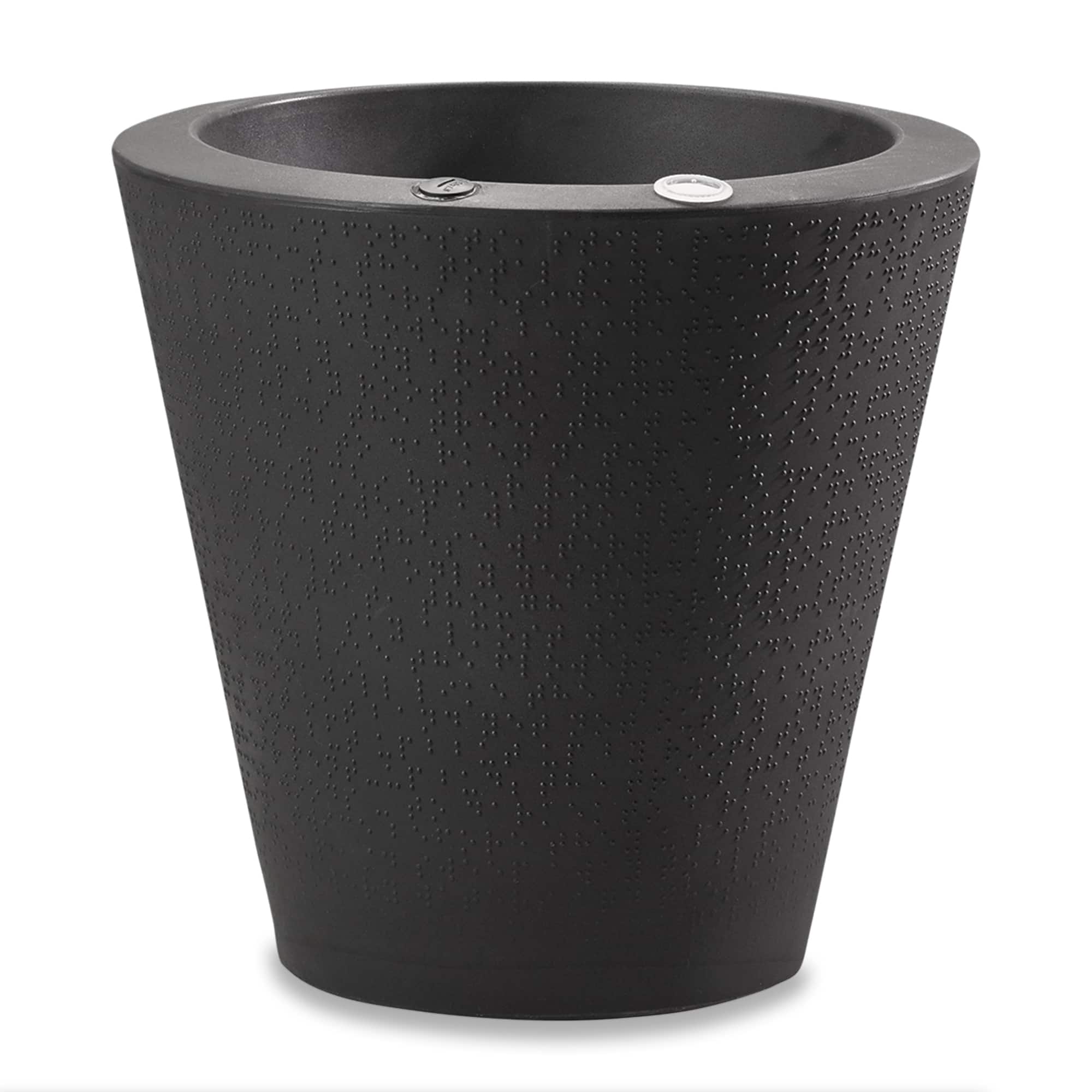 Dot with TruDrop™ Self-Watering - 16in diam. x 16in - Caviar Black - Caviar Black,16in diam. x 16in
