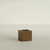 Montroy Small Cube Square Fiberglass Planter - 16 in x 16 in x 16 in - Metallic Bronze - Metallic Bronze,16 in x 16 in x 16 in