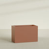 Brisbane Extra Large Long Rectangle Fiberglass Planter - 48 in x 24 in x 32 in - Matte Terracotta - Matte Terracotta,48 in x 24 in x 32 in