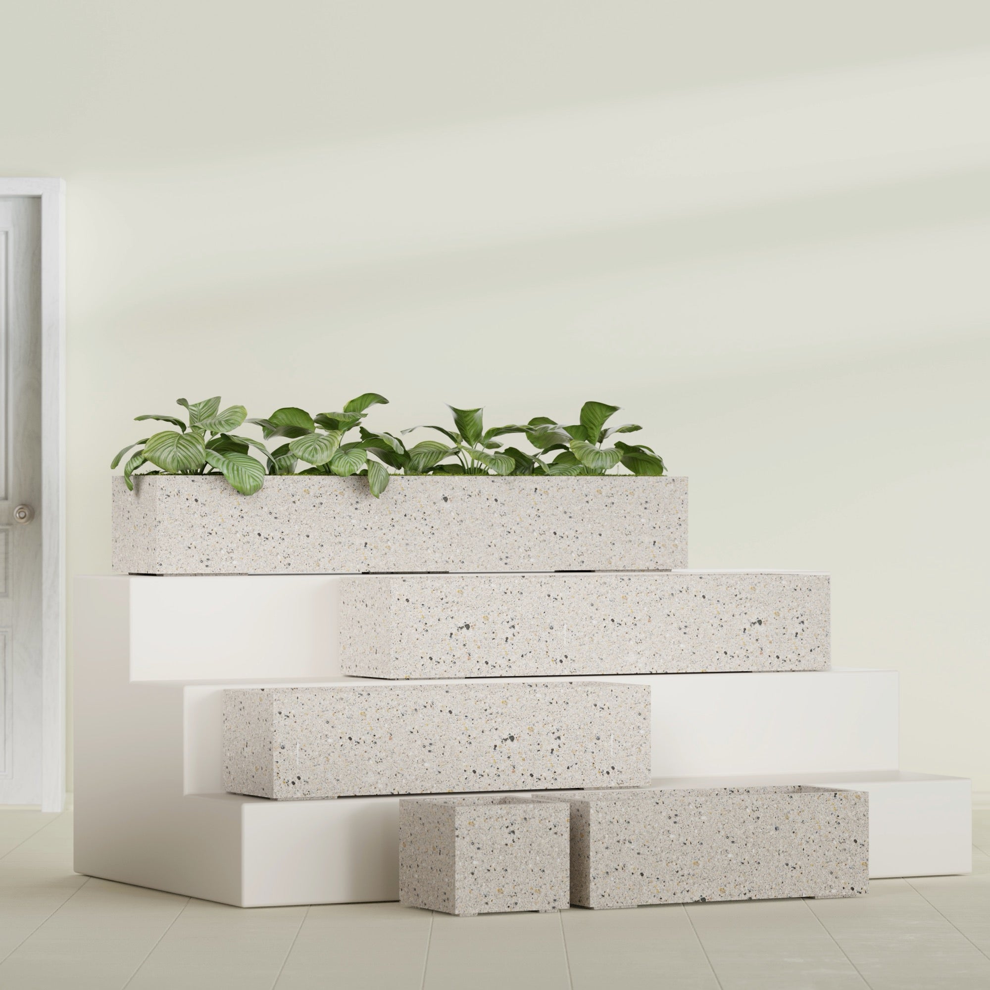14"-Wide Rectangle - 48in x 14in x 12in - StoneLight - Pearlstone - StoneLight - Pearlstone,48 in x 14 in x 12 in