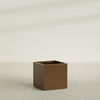 Montroy Large Cube Square Fiberglass Planter - 32 in x 32 in x 32 in - Metallic Bronze - Metallic Bronze,32 in x 32 in x 32 in