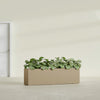 Hudson Extra Large Long Rectangle Fiberglass Planter - 100 in x 18 in x 28 in - Metallic Gold - Metallic Gold,100 in x 18 in x 28 in