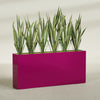Delray Extra Large Long Rectangle Fiberglass Planter - 72 in x 12 in x 32 in - Gloss Eggplant - Gloss Eggplant,72 in x 12 in x 32 in