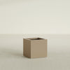 Montroy Medium Cube Square Fiberglass Planter - 20 in x 20 in x 20 in - Metallic Gold - Metallic Gold,20 in x 20 in x 20 in